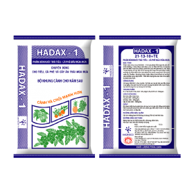 Phân bón chuyên dùng cà phề, tiêu, cây ăn trái- HADAX 1